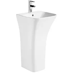 Умивальник підлоговий Mixxus Bevel-1101 з отвором під змішувач і переливом 450x435x835 мм MI6697, Білий