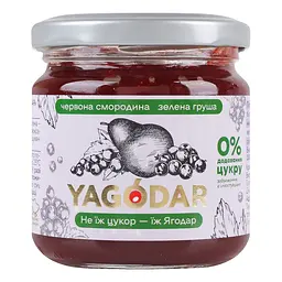 Джем Червона смородина-зелена груша Yagodar с/б 210 г - мініатюра 2