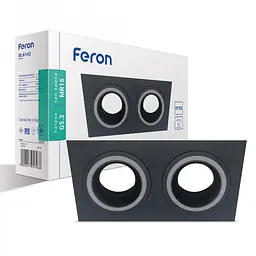 Вбудований світильник Feron DL6142 під лампу чорний