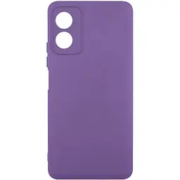 Чохол TPU Getman Liquid Silk Full Camera для Motorola Moto G04 / E14 Фіолетовий / Amethyst