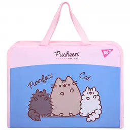 Папка-портфель Yes FC Pusheen на блискавці з тканинними ручками (492317)