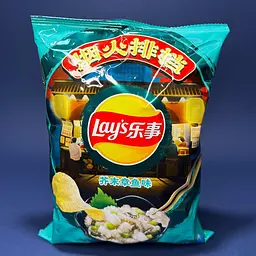 Чіпси Lay's Chips Wasabi Octopus китайські зі смаком восьминога та васабі 70 г
