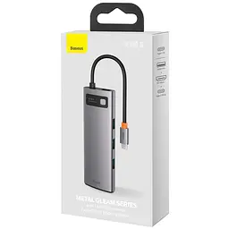Перехідник HUB Baseus Metal Gleam Series 4-in-1 4xUSB3.0 (WKWG070013) Gray - мініатюра 5