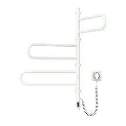 Електрична рушникосушка Navin Fouette 480x800 Sensor з таймером, біла 00-044050-5080, Білий, Електронний - мініатюра 2