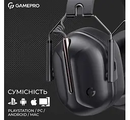 Ігрові навушники GamePro HS-1350-B Genesis Hunter Black - мініатюра 12