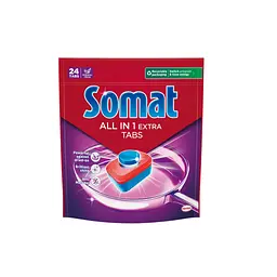 Таблетки для посудомийних машин Somat All in 1 Extra 24 шт. (9000101809466/9000101851359)
