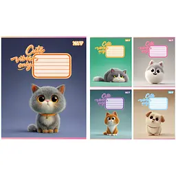 Зошит шкільний Yes Cute vibes only А5 18 аркушів лінія 25 шт. (768899)