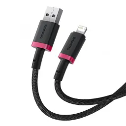 Кабель Baseus Dura Series Cable USB to Lightning 2.4A 1m P10377801U01-01 Black-Red - мініатюра 2