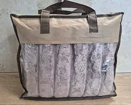 Плед-покривало Koloco Королівський шарпей смужка 7 см 150х200 ліловий полуторний - мініатюра 2
