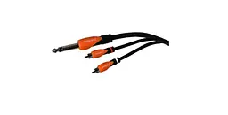 Коммутационный кабель Jack 6.3 — 2Rca 1,8 м. BESPECO SLYSRM180 - мініатюра 1