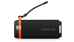 Колонка портативна 2.0 Real-El X-7011 Black, 2 x 5 Вт, пластиковий корпус, Bluetooth, USB - А/USB - C, RGB підсвічування, живлення від акумулятора, вбудований мікрофон, 86 дБ, 1800мА*год, час роботи 10 год (EL121600026) - мініатюра 5