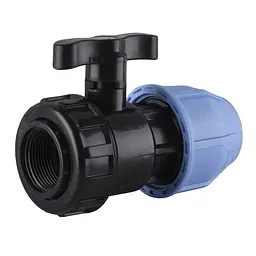 Кран кульовий ПНД Vsplast 40x1 1/4 '' ВР 6002 000014144 - мініатюра 2
