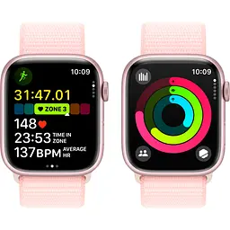 Смарт-годинник Apple Watch Series 9 GPS 45mm Pink Aluminum Case with Light Pink Sport Loop [MR9J3] [101684] - мініатюра 5