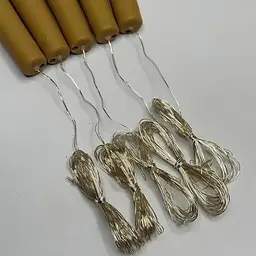 Набір гірлянд корок 5 шт. від батарейок AAA/20 LED 2 м теплий Білий без мерехтіння - мініатюра 2