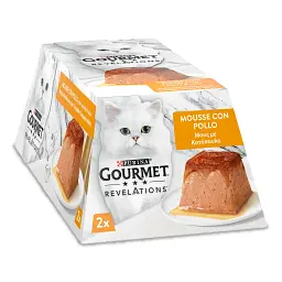 Набір вологого корму Gourmet Revelations Мус з куркою та підливкою повнораціонний для дорослих котів 114 г (2х57 г) - мініатюра 2