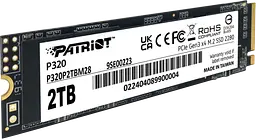 SSD M.2 накопичувач Patriot P320 2TB (P320P2TBM28) - мініатюра 1