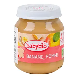 Пюре органічне Babybio з яблука та банана, 130 г - мініатюра 2