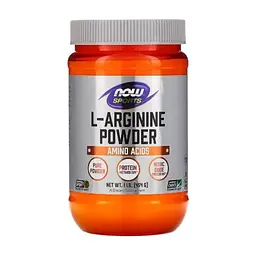 Амінокислота Now Foods L-Аргінін, L-Arginine Powder, порошок 454 гр (NOW-00210)