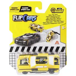 Машинка-трансформер Flip Cars 2 в 1 Спорткари Чорний спорткар і Класичний спорткар EU463875B-04
