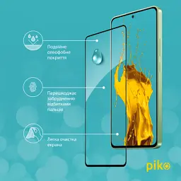 Скло захисне Piko Full Glue Xiaomi Redmi Note 13 4G Black (1283126583940) - мініатюра 4