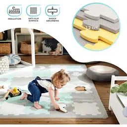 Килимок-пазл Kinderkraft Luno Shapes Yellow 30 елементів (KPLUSH00YEL0000) - мініатюра 10