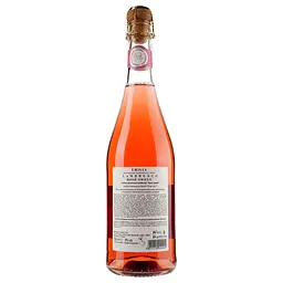 Вино ігристе Terre Cevico Cerbio Lambrusco Emilia IGT Rose Sweet, 8%, 0,75 л - мініатюра 2
