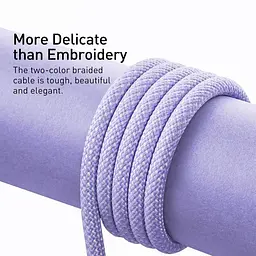 Кабель Baseus Dynamic Series Fast Charging Data Cable USB to iP 2.4 A 1 m Purple (CALD000405) - мініатюра 7