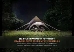 Кемпінговий ліхтар Fenix пластик, 66х59.5х114 мм, темно-зелений - мініатюра 6