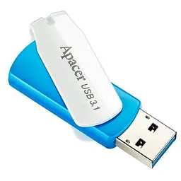 USB флеш накопичувач Apacer 64GB AH357 Blue USB 3.1 (AP64GAH357U-1) - мініатюра 5