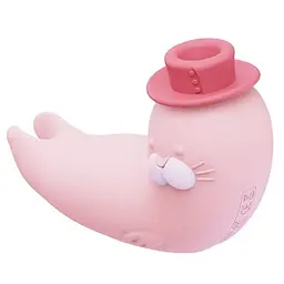 Симулятор орального секса с вибрацией CuteVibe Franky, 10.5х1.2 см (розовый) - миниатюра 4
