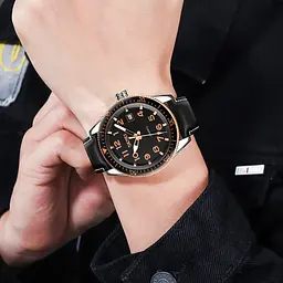 Наручний годинник чоловічий 9232LRGBK Rose-Gold Black Leather Skmei acs0029859 - мініатюра 4