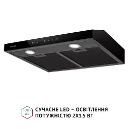 Витяжка плоска Perfelli RINCI 6CWB NERO - мініатюра 4