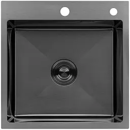 Кухонна мийка Kroner KRP Schwarze - 5050HM PVD (3,0/1,0 мм) (CV022793)