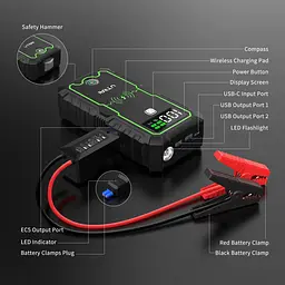 Пуско-зарядний пристрій 2500A 12V UTRAI JS-1 Pro Jump Starter Utrai Jstar One - мініатюра 3