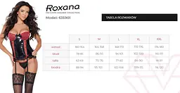 Комплект білизни Roxana 6359 M чорний з червоним - мініатюра 3