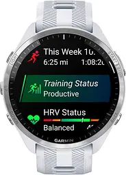 Смарт-годинник Garmin Forerunner 965 Titanium Bezel w. Whiteston Case and Whiteston/Powder Gray S. Band (010-02809-01) - мініатюра 6