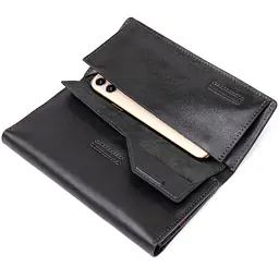 Чоловіче шкіряне портмоне GRANDE PELLE 10х19,5х2,5 см acs0022430 - мініатюра 5