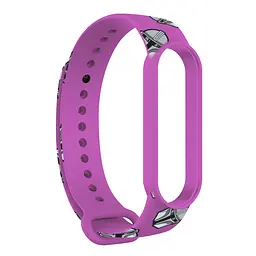 Ремінець ArmorStandart This is the Way для Xiaomi Mi Band 7/6/5 Dark Lord helmet Purple (ARM59259) - мініатюра 2