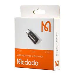 Адаптер Mcdodo Lightning to Type-C Connector OT-7700 Чорний - мініатюра 2