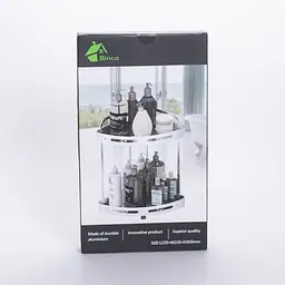 Полиця для ванної кімнати кутова двоярусна Yiwu HP-46-3 - мініатюра 4
