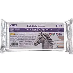 Глина самозастигаюча ZiBi Classic 1 кг біла (ZB.6294)