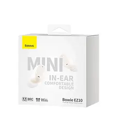 Навушники Baseus Bowie EZ10 True Wireless Earphones білі A00054300226-Z1 - мініатюра 5