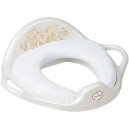 Накладка дитяча на сидіння унітазу Tega Baby Teddy Bear white pearl