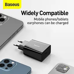 Адаптер живлення - зарядний блок BASEUS Speed Mini Quick Charger вихід 1Type-C 20 W (CCFS-SN01) - мініатюра 7