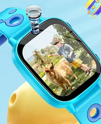 Дитячий смарт годинник Lemfo M-04 з 4G сім картою, GPS трекером, відеозвʼязком, 16GB пам’яті, камерою, іграми, кнопкою SOS та до 5 днів автономної роботи Синій - мініатюра 7