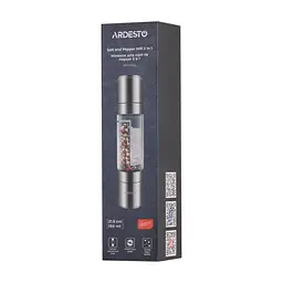 Млинок для спецій механічний 2 в 1 Ardesto Gemini 150 мл (AR2102SS) - мініатюра 8