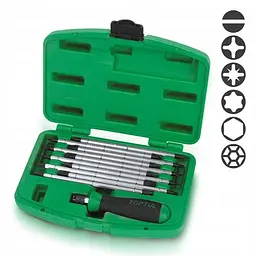 Набір викрутка з насадками 20 в 1 TOPTUL (PH,PZ,SL,Hex,Torx) GAAI2101 - мініатюра 3