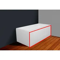 Панель для ванни Radaway Itea 190x58 фронтальна, біла (OBEX.190.58WH) - мініатюра 2