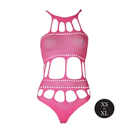 Боді Ouch! Grecian Neckline Neon, XS/XL (рожевий) - мініатюра 5