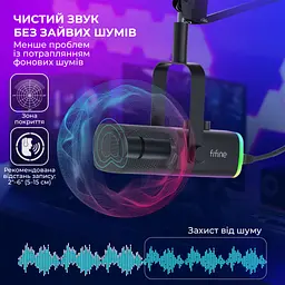 Мікрофон Fifine AM8T USB Black (AM8T) - мініатюра 5